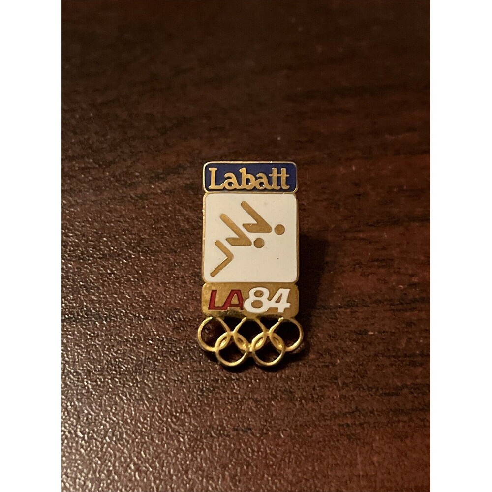 1984 Los Angeles Olympics Labatt Beer Team Diving Event Lapel Hat Pin